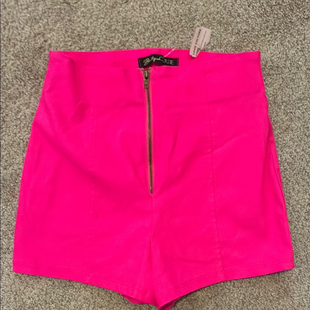 Love High Waist Pink Shorts